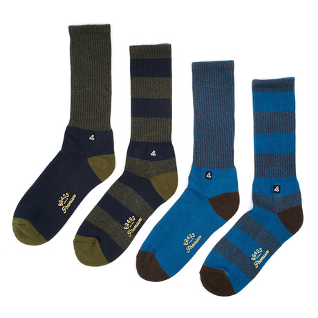 Socks // Navy Army // Pack of 4
