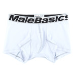 Fitted Boxer Short // White (M)