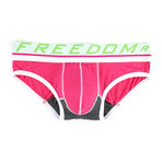 Bio-Fit Brief // Fuschia + Charcoal (S)