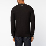 Rolled Reverse Knit // Black (S)