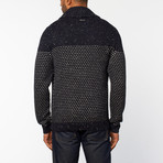 Shawl Slub Sweater // Navy (XL)