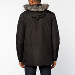 Point Zero // Rip Stop Hooded Jacket // Black (XL)