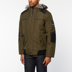 Hooded Bomber // Military (XS)