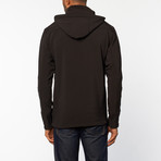 Hoodded Dewspo Bonded Fleece // Black (XL)