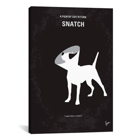 Snatch Minimal Movie Poster // Chungkong (26"W x 18"H x 0.75"D)