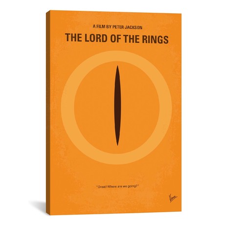 Lord Of The Rings Minimal Movie Poster // Chungkong (26"W x 40"H x 1.5"D)
