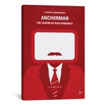 Anchorman Minimal Movie Poster // Chungkong (26"W x 40"H x 1.5"D)