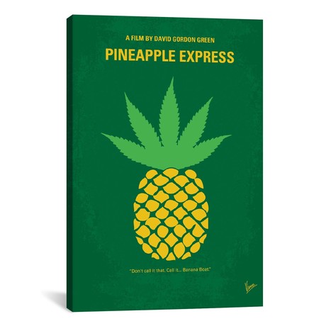 Pineapple Express // Minimal Movie Poster // Chungkong (26"W x 18"H x 0.75"D)