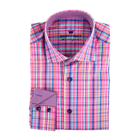 Maxwell Button-Up // Pink Tattersall (S)