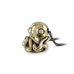 Octopus Necklace // Bronze (20")