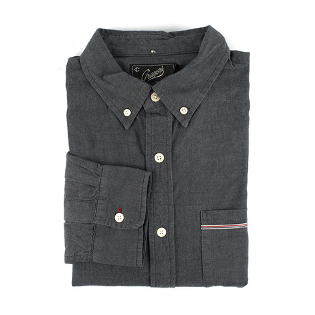Selvedge Chambray Button-Down Shirt // Grey (XS)
