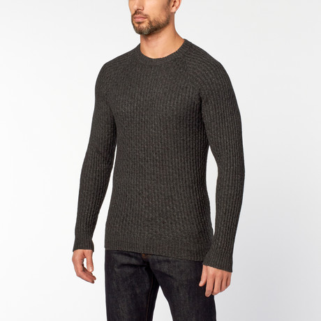 Modern Cable Sweater // Charcoal (XS)