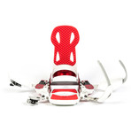 Launch TM Beyond Series Snowboard Binding // White + Red (Medium)