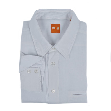 Linen Button Up Shirt // White (S)