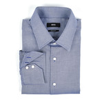 Bird's Eye Button Up Shirt // Purple (US: 16R)