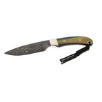 Micarta Fixed Blade Knife // Blue + Tan