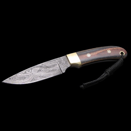 Dymondwood Fixed Blade Knife // Brown + Gray