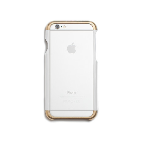 iPhone Case // Brass + White (iPhone 6)