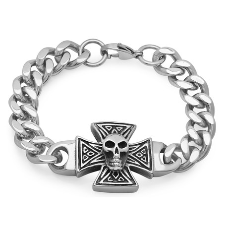 Skull Cross Bracelet