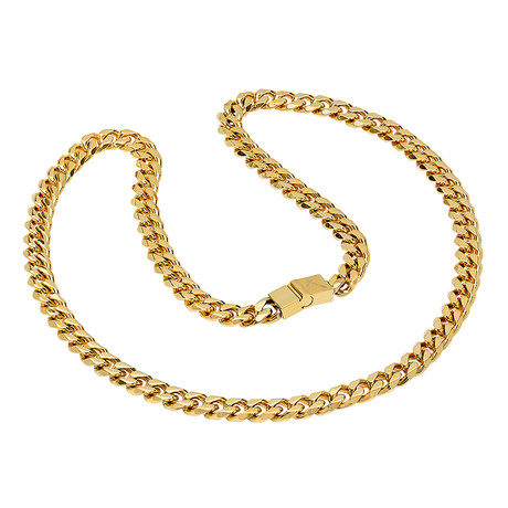 18k Gold Plated Cuban Necklace