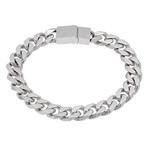 Silver Toned Cuban Bracelet