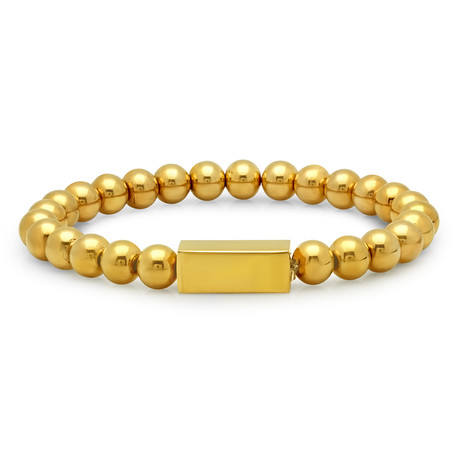18k Gold Plated Beaded Bracelet