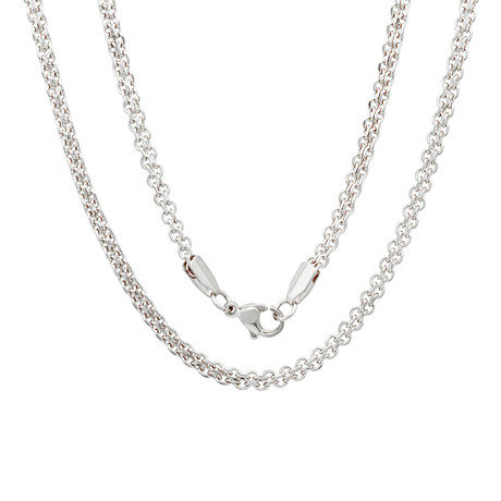 Silver Toned 24" Chain Necklace