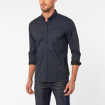 Vanishing Point Button Up // Charcoal + Navy (3XL)