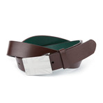 Union Plaque Belt // Chocolate (S (32"))