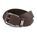 Metal Keeper Belt // Chocolate (S (32"))