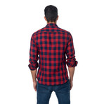 TOM Button-Up // Red + Blue Check (S)