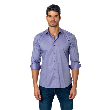 TOM Button-Up // Purple (S)