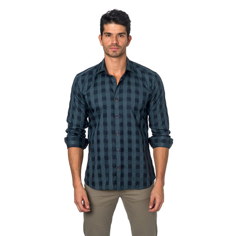 TOM Button-Up // Forest Green Check (S)