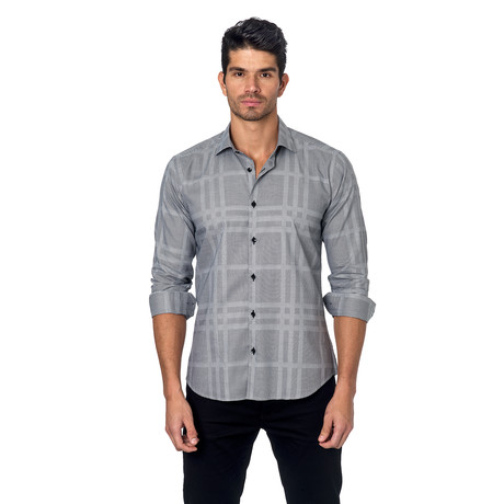 TOM Button-Up // Grey Tweed Check (S)
