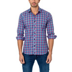 OTT Button-Up // Pink + Blue Gingham (XL)