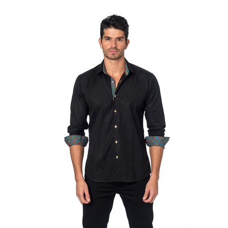 EEE Button-Up // Black Paisley Jacquard (S)
