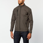 Angled Zip Lightweight Jacket // Grey (2XL)