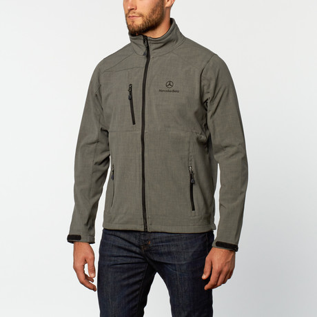 Chest Zip Soft Shell Jacket // Grey (S)