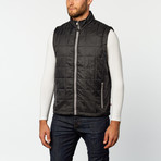 Packable Quilted Puffer Vest // Black (L)
