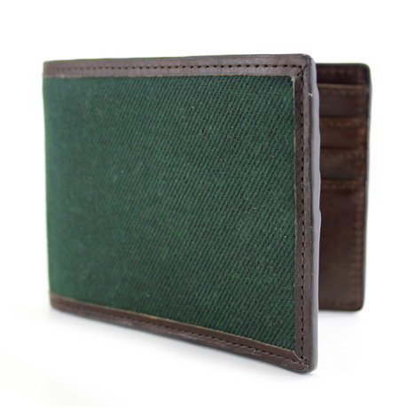 Langdale Bi-Fold Wallet // Green