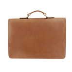 Kingston Satchel // Saddle Tan + Pistachio