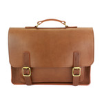 Kingston Satchel // Saddle Tan + Pistachio