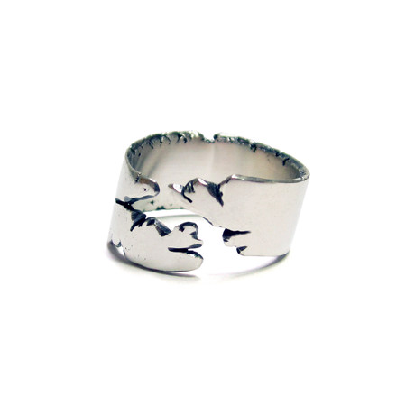 Cracked Ring // Blackened Silver // Style 9