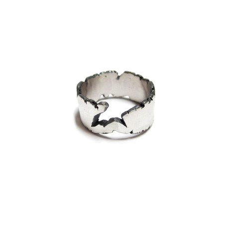 Cracked Ring // Blackened Silver // Style 7