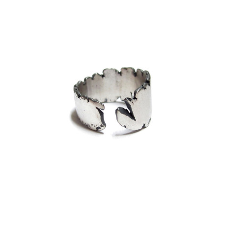 Cracked Ring // Blackened Silver // Style 5