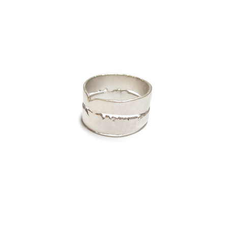 Cracked Ring // Sterling Silver // Style 9
