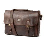 Lanlay Briefcase // Chestnut