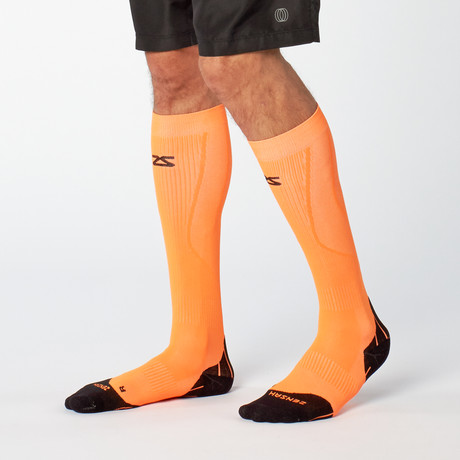 Tech+ Compression Socks // Neon Orange (S)