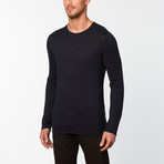 Long-Sleeve Crew Neck Sweater // Marine (XL)