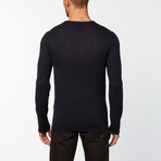 Long-Sleeve Crew Neck Sweater // Marine (XL)